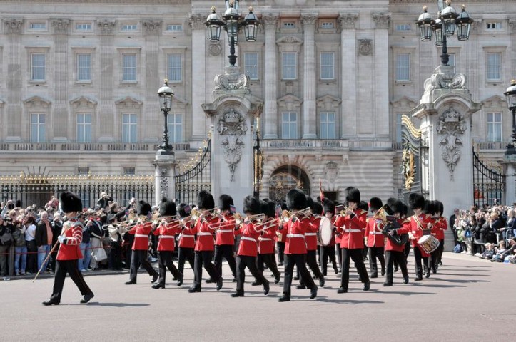 Changing the guard at Buckingham Palace