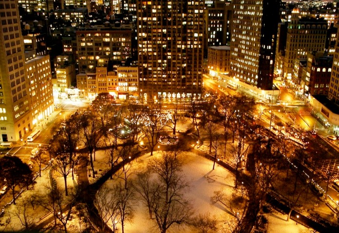 Madison_Square_Park_from_Above_at_Night_New_York_City